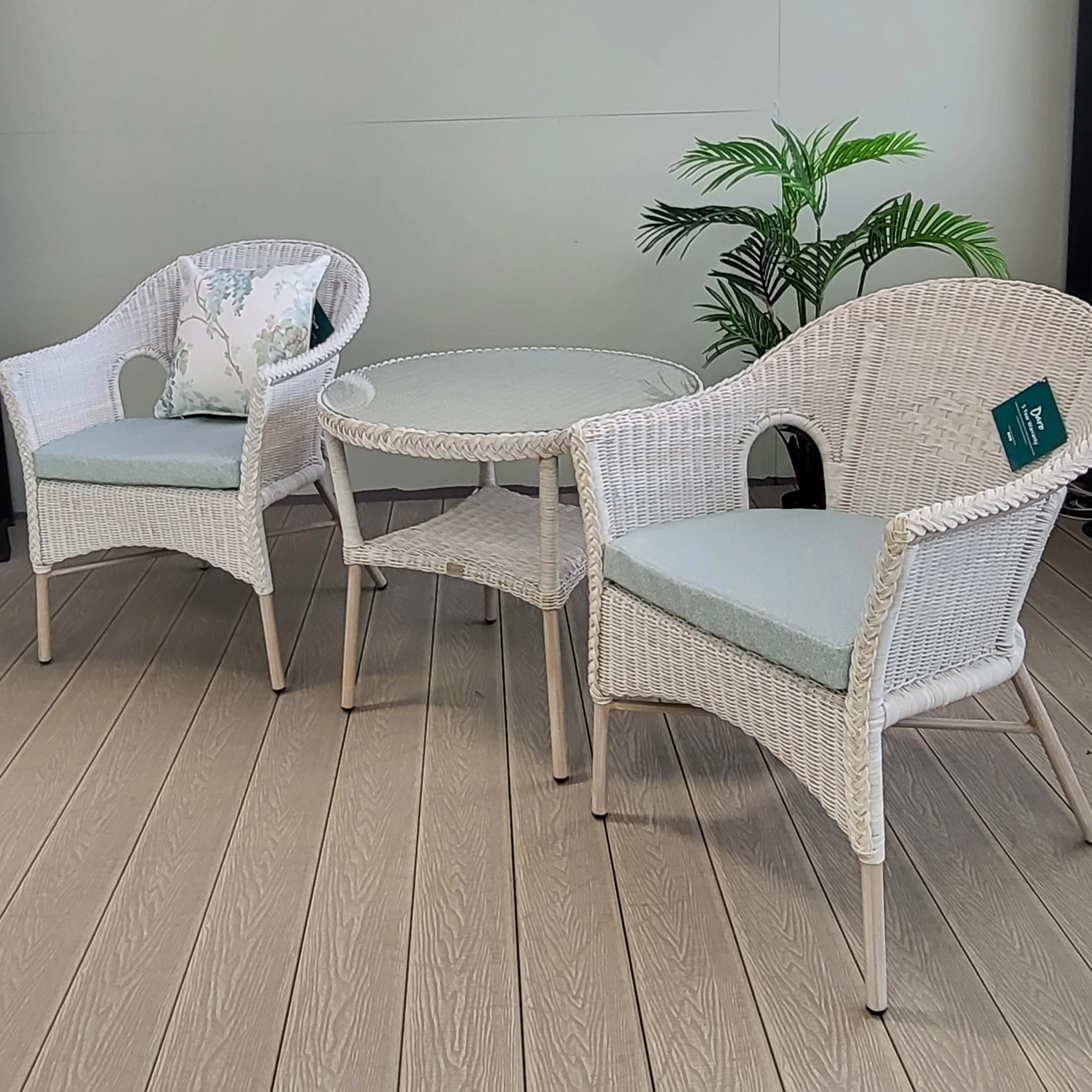 Cebu Bistro Set (Alora Duck Egg Cushions) - By Daro - NTC Homes, Inc.