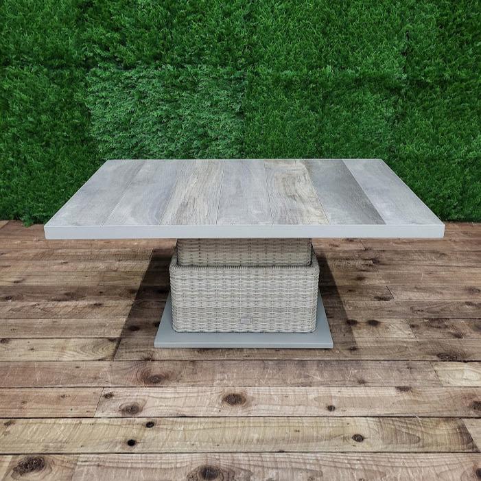 Bowness Outdoor Adjustable Table in Natural | Vila - NTC Homes, Inc.