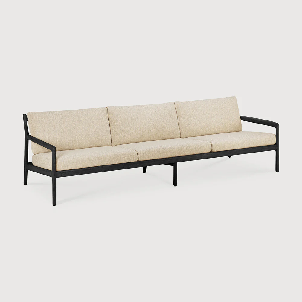 Jack Outdoor Sofa - Teak Black Natural 265 cm - NTC Homes, Inc.