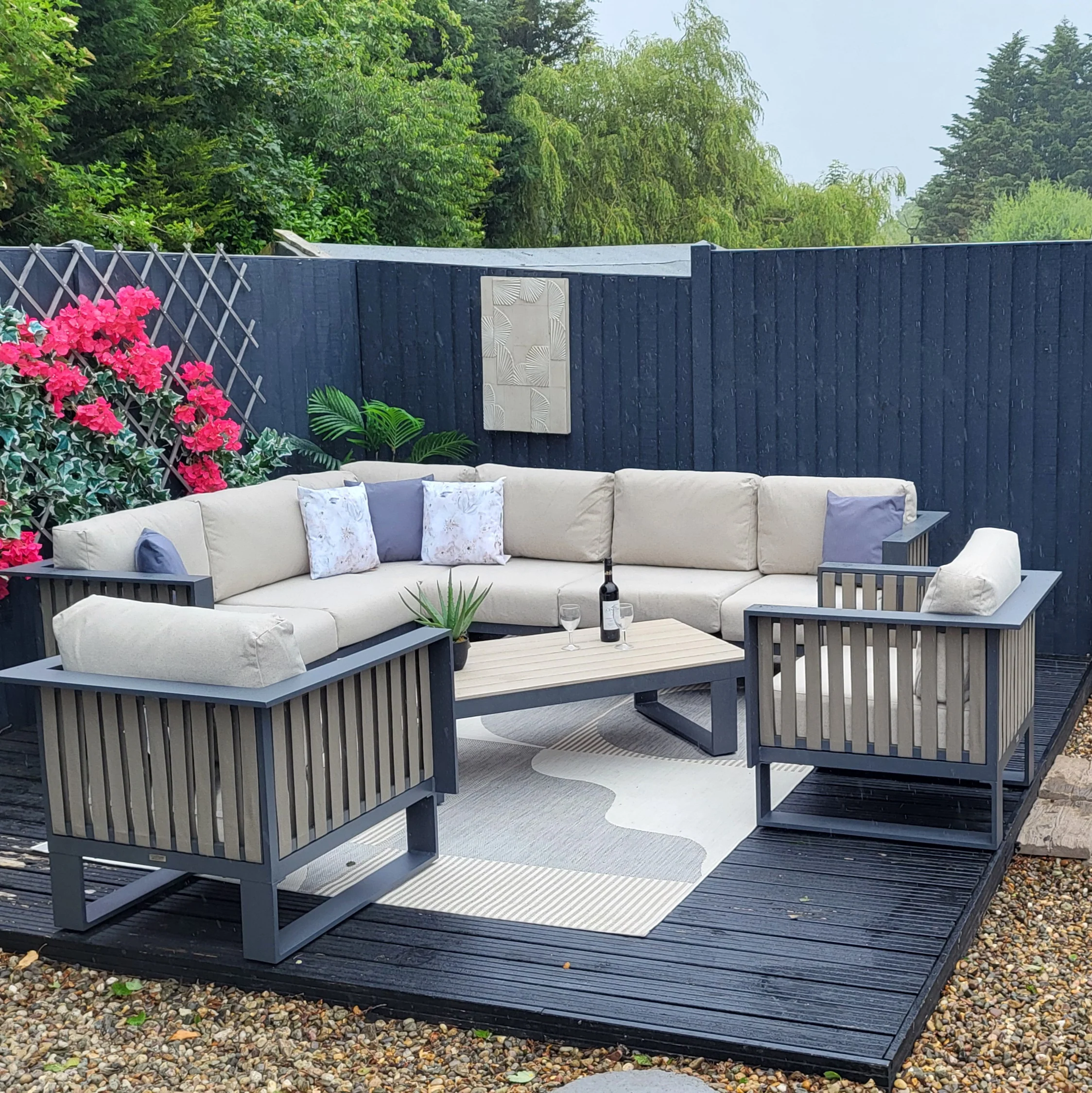 Bologna Outdoor Modular Corner Sofa with 2 Chairs | Garden Impressions - NTC Homes, Inc.