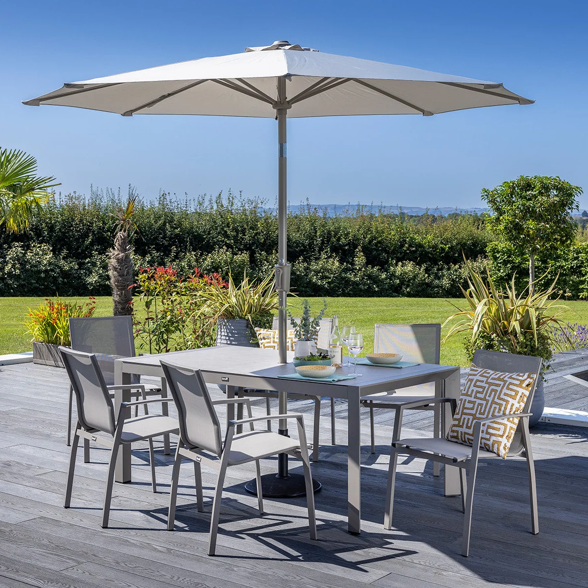 EX DISPLAY - Rio Outdoor 6 Seat Dining Set | Hartman - NTC Homes, Inc.