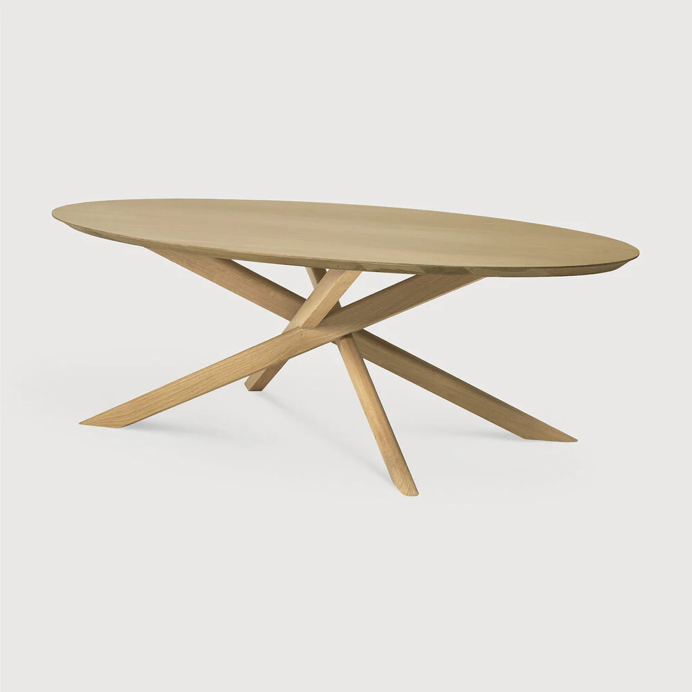Oak Mikado Oval Coffee Table - NTC Homes, Inc.