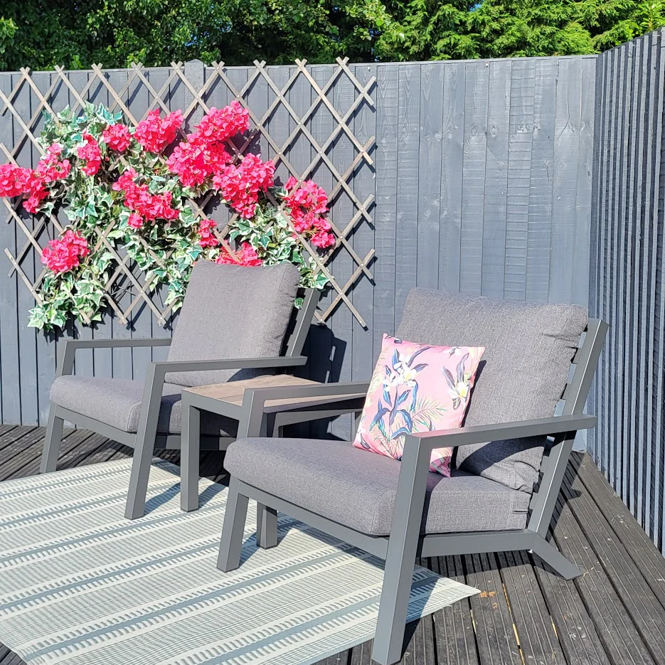 Triton Bistro Set - Grey - All Weather | Vila - NTC Homes, Inc.