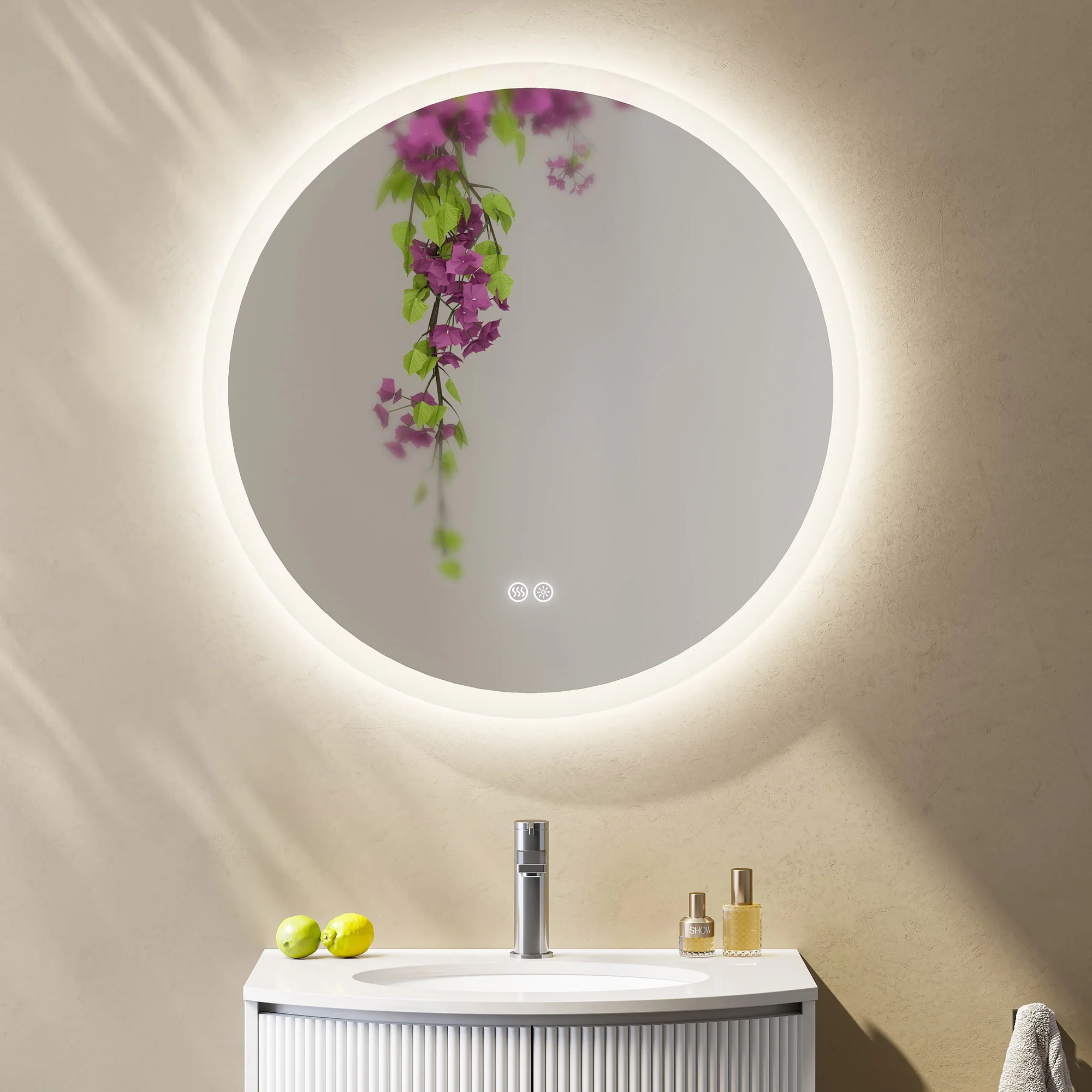 HOROW M80R LED Spiegel Rund 80 cm - NTC Homes, Inc.