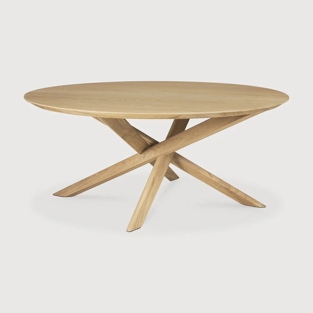 Oak Mikado Round Coffee Table - NTC Homes, Inc.