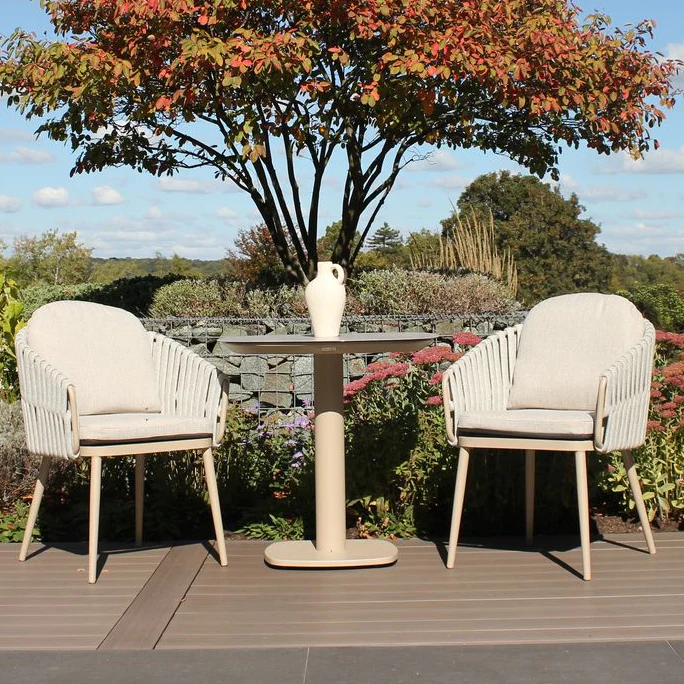 Eva Bistro Set with Latte Manolo Table | 4 Seasons Outdoor - NTC Homes, Inc.