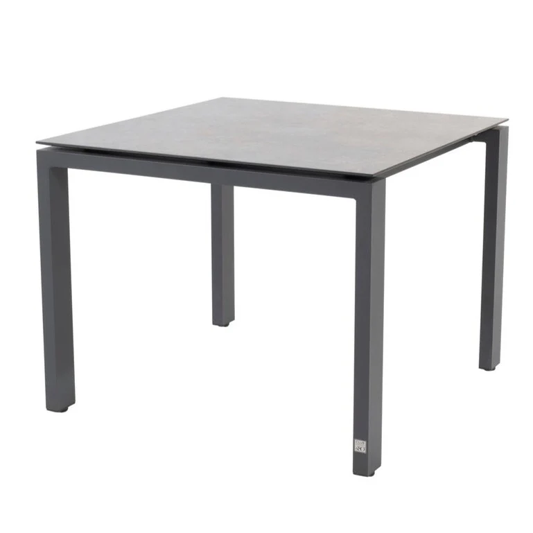 Outdoor 4 Seat Grey HPL Goa Table with Edge Chairs - NTC Homes, Inc.