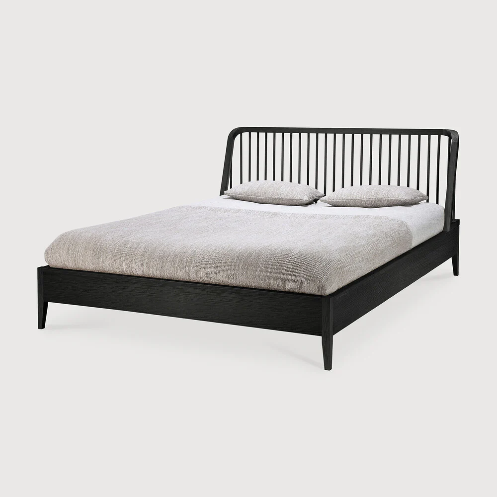Spindle Bed Super King - Oak Black - NTC Homes, Inc.