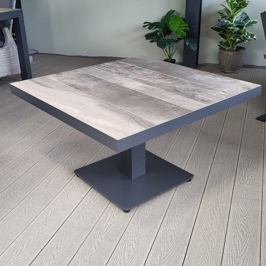 Square Adjustable Table in Grey - Triton/Kendal By Vila - NTC Homes, Inc.