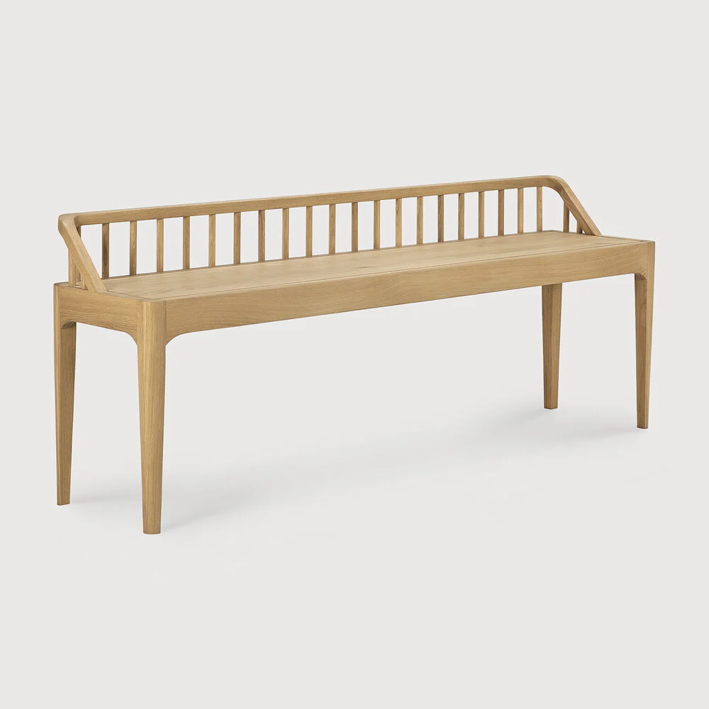 Spindle Bench - Oak - NTC Homes, Inc.