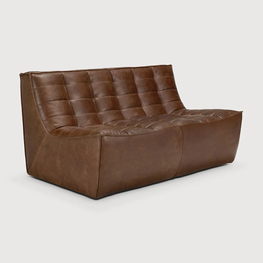 N701 2 Seater - Chestnut Leather - NTC Homes, Inc.