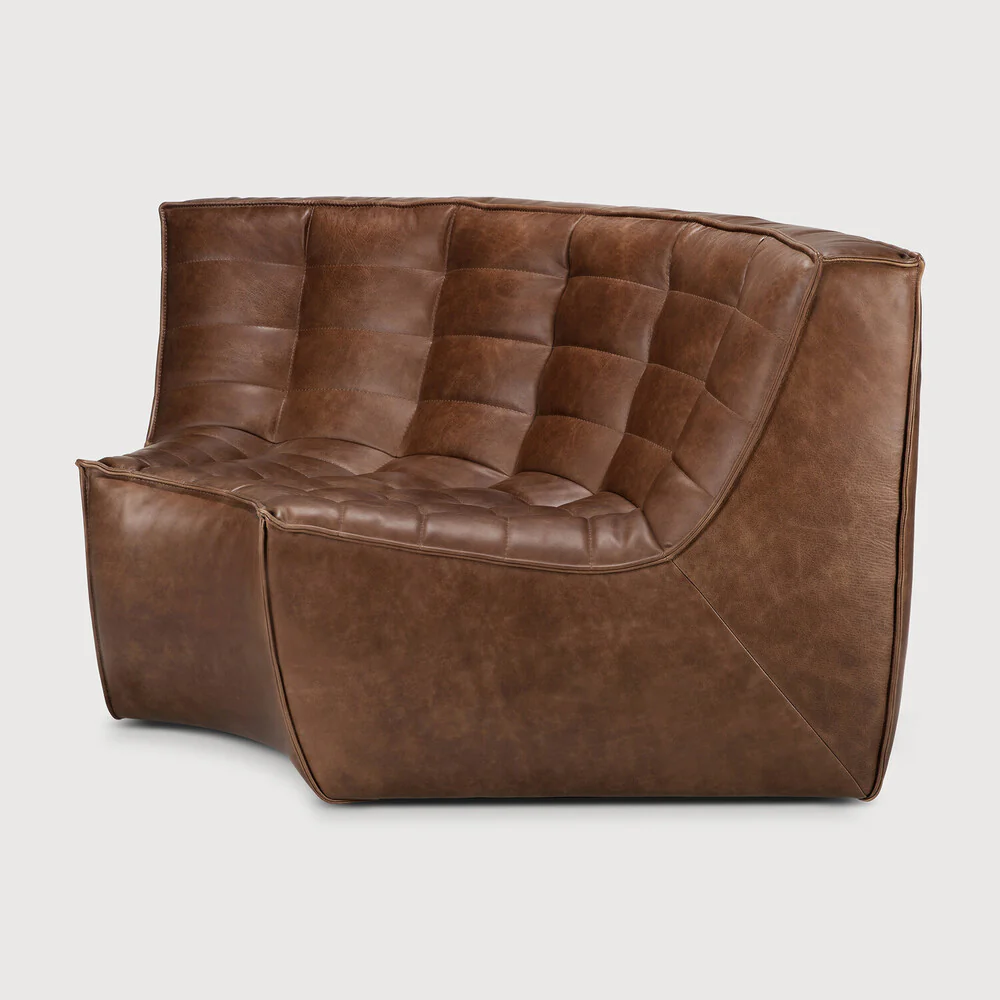 N701 Round Corner - Chestnut Leather - NTC Homes, Inc.