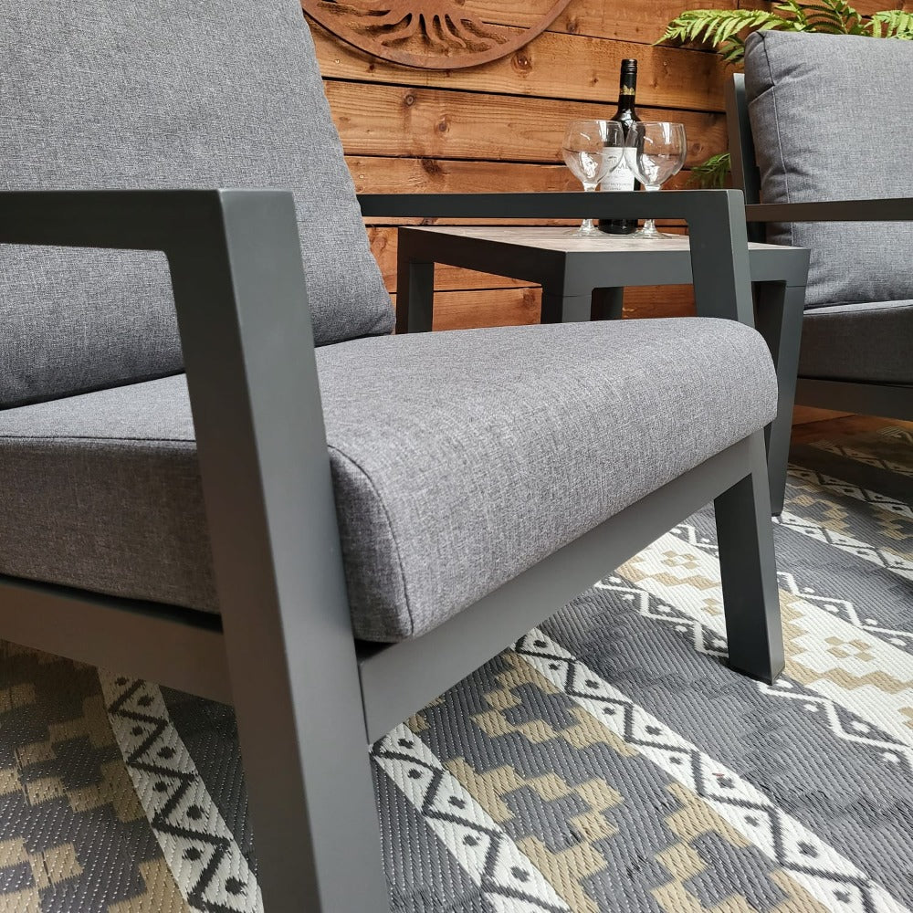 Triton Sofa Set with Gas Firepit Table - Grey | Vila - NTC Homes, Inc.