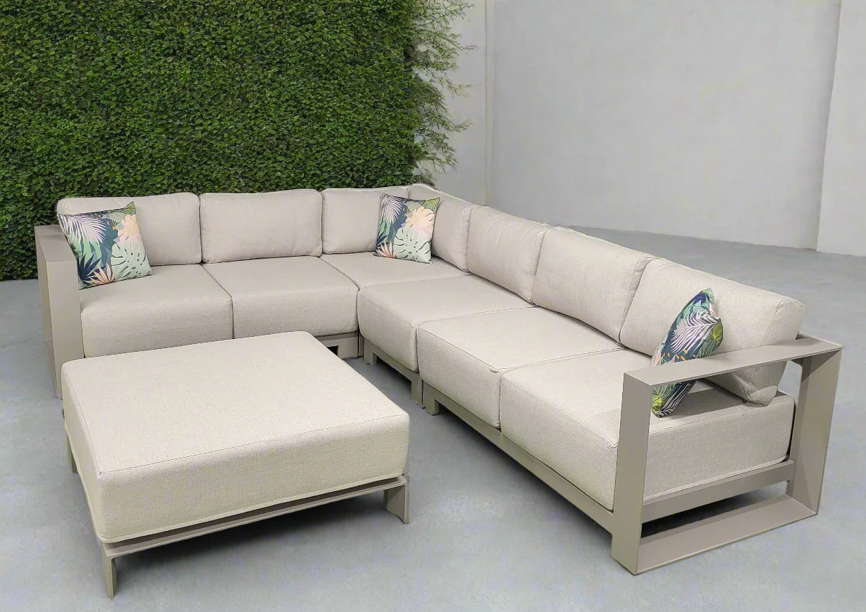 Levanto L Corner Outdoor Sofa and Stool | Garden Impressions - NTC Homes, Inc.