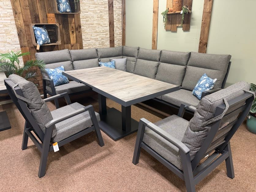 Atlas High Backed Outdoor Corner Set with Raising Table | Vila - NTC Homes, Inc.