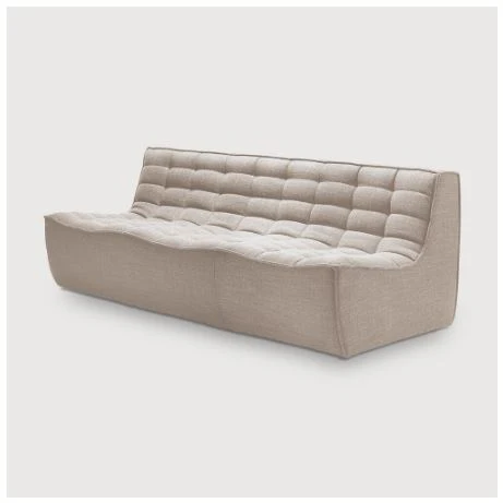 N701 Sofa 3 Seater Beige - NTC Homes, Inc.
