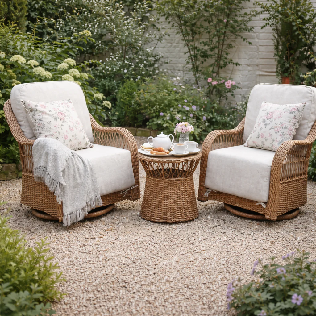 Kirkby Outdoor Rocking & Swivel Bistro Set | Vila - NTC Homes, Inc.