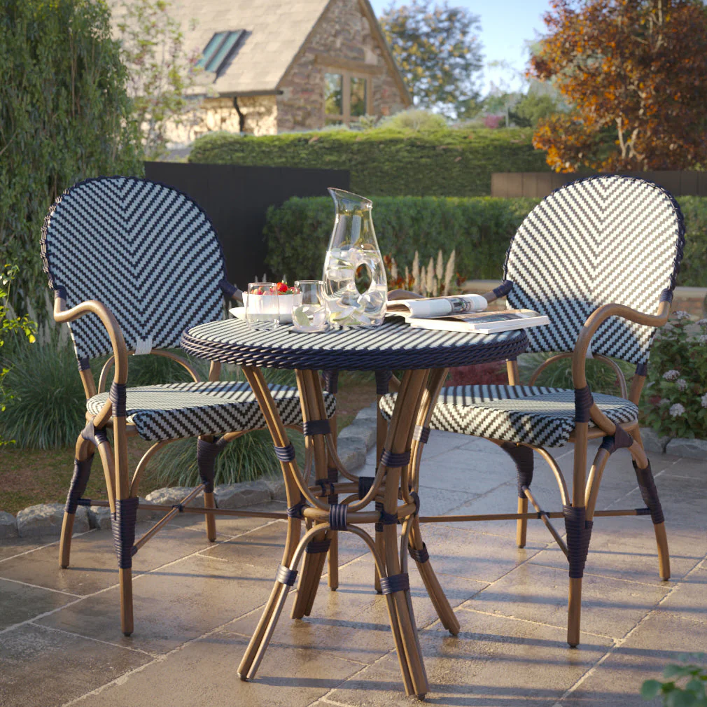 Laura Ashley – Riviera Bistro Set (Navy & Chambray) By Daro - NTC Homes, Inc.