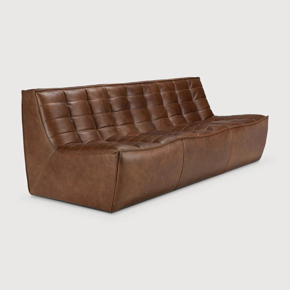 N701 3 Seater - Chestnut Leather - NTC Homes, Inc.