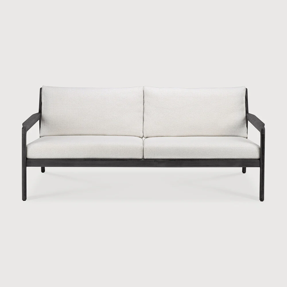 Jack Outdoor Sofa - Teak Black Off White 180 cm - NTC Homes, Inc.