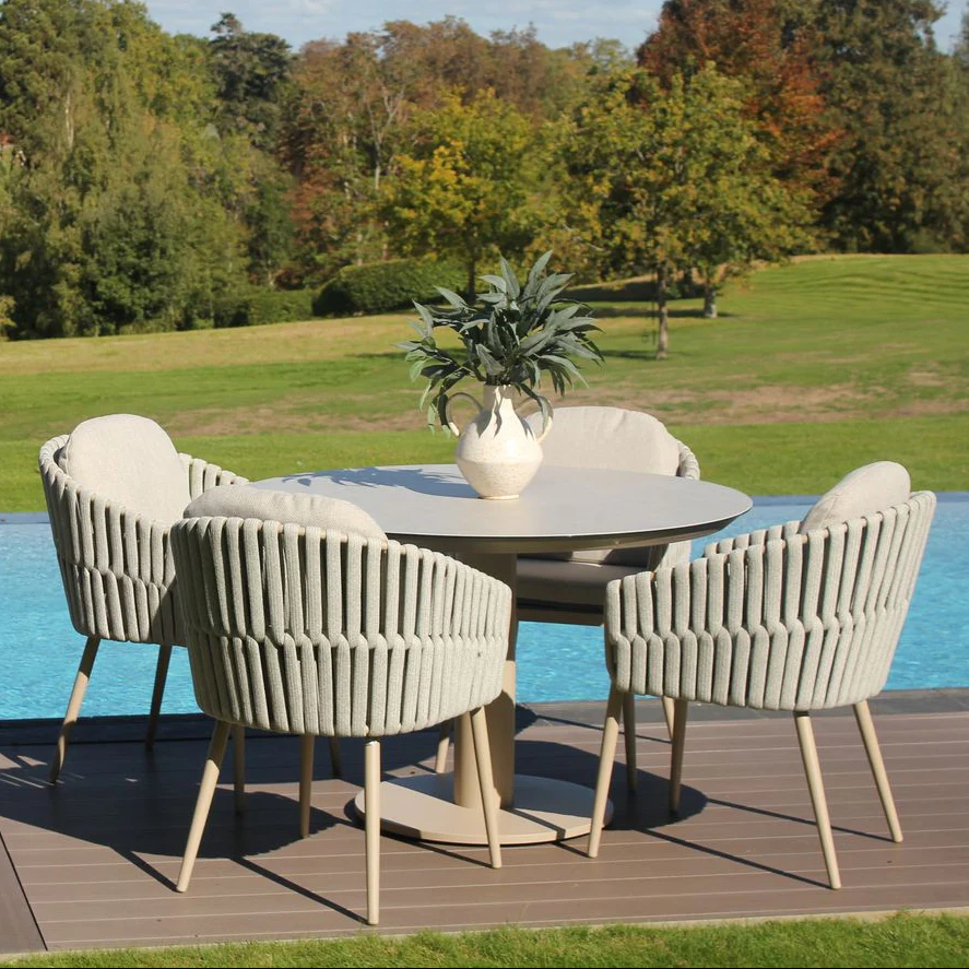 Eva 4 Seat Dining with 120cm Ceramic Table | 4 Seasons Outdoor - NTC Homes, Inc.