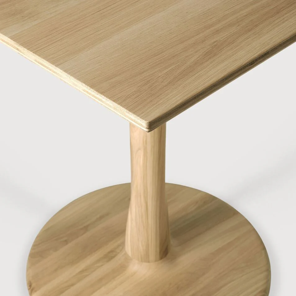 Torsion Square Dining Table - Oak - NTC Homes, Inc.
