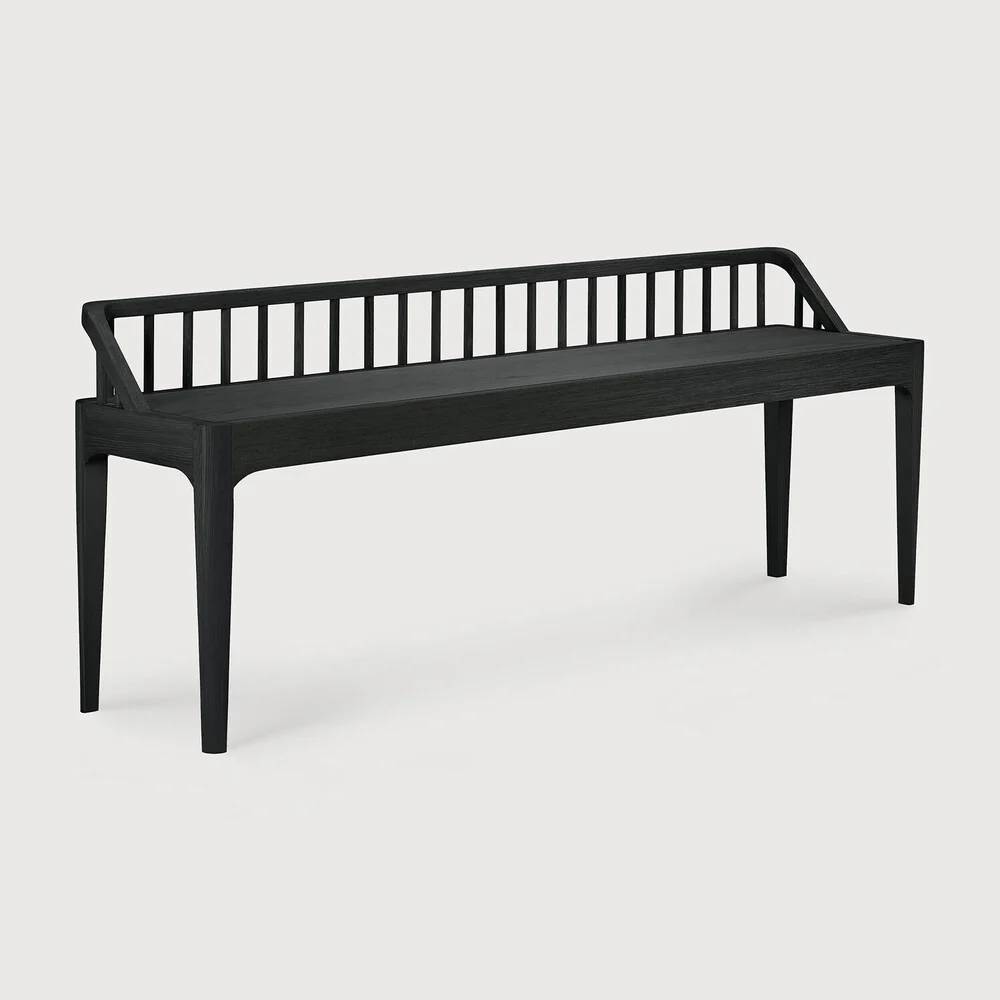 Spindle Bench - Oak Bench - NTC Homes, Inc.
