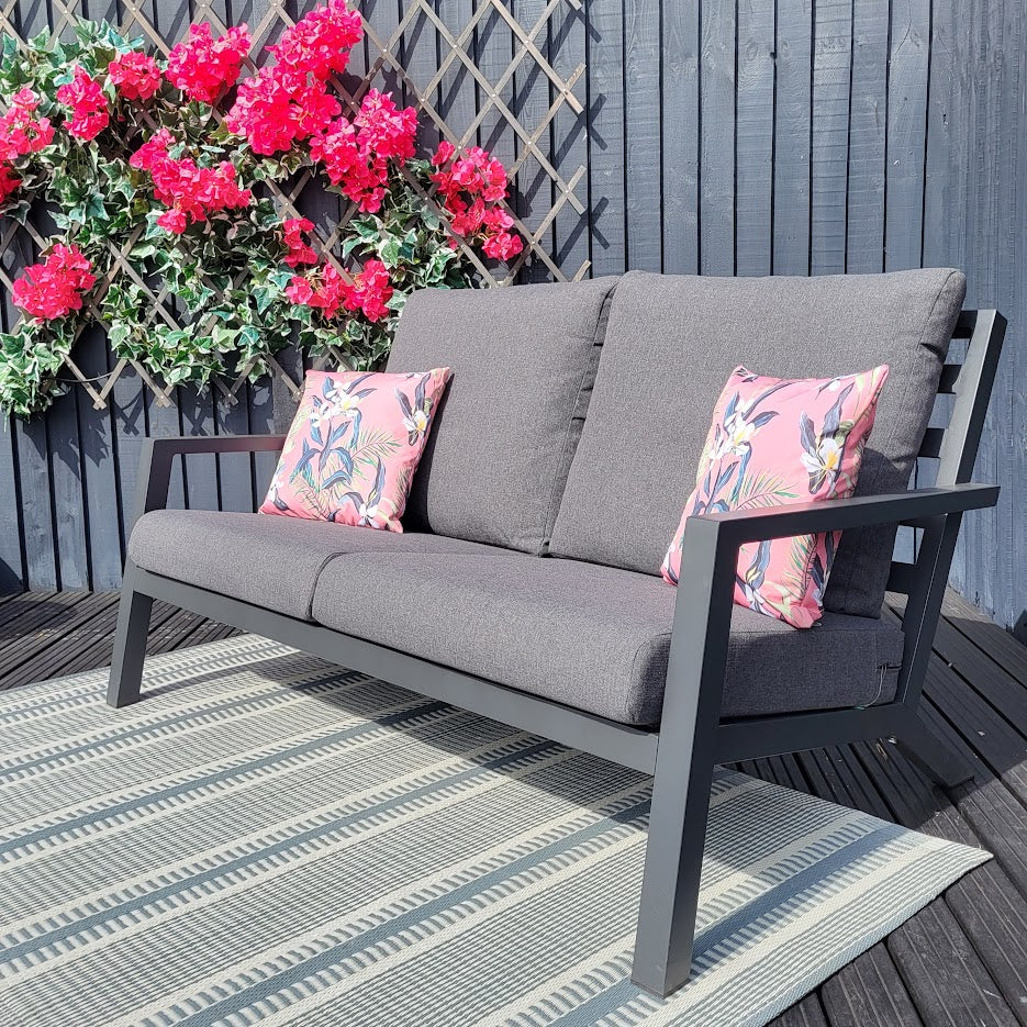 Triton Outdoor 2 Seat Sofa with All Weather Cushions | Vila - NTC Homes, Inc.