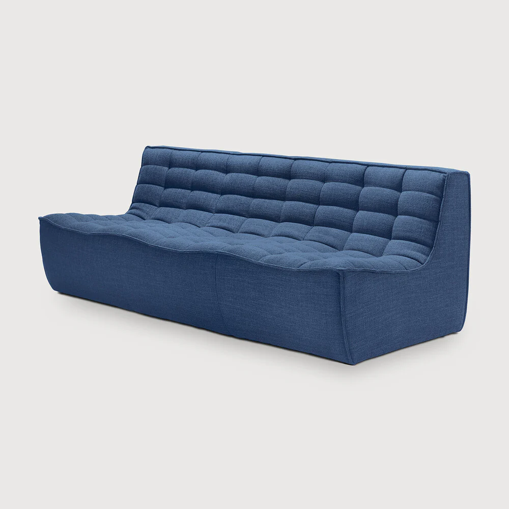 N701 Sofa 3 Seater - Blue - NTC Homes, Inc.