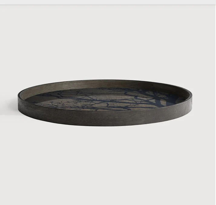 Black Tree Wooden Tray - NTC Homes, Inc.