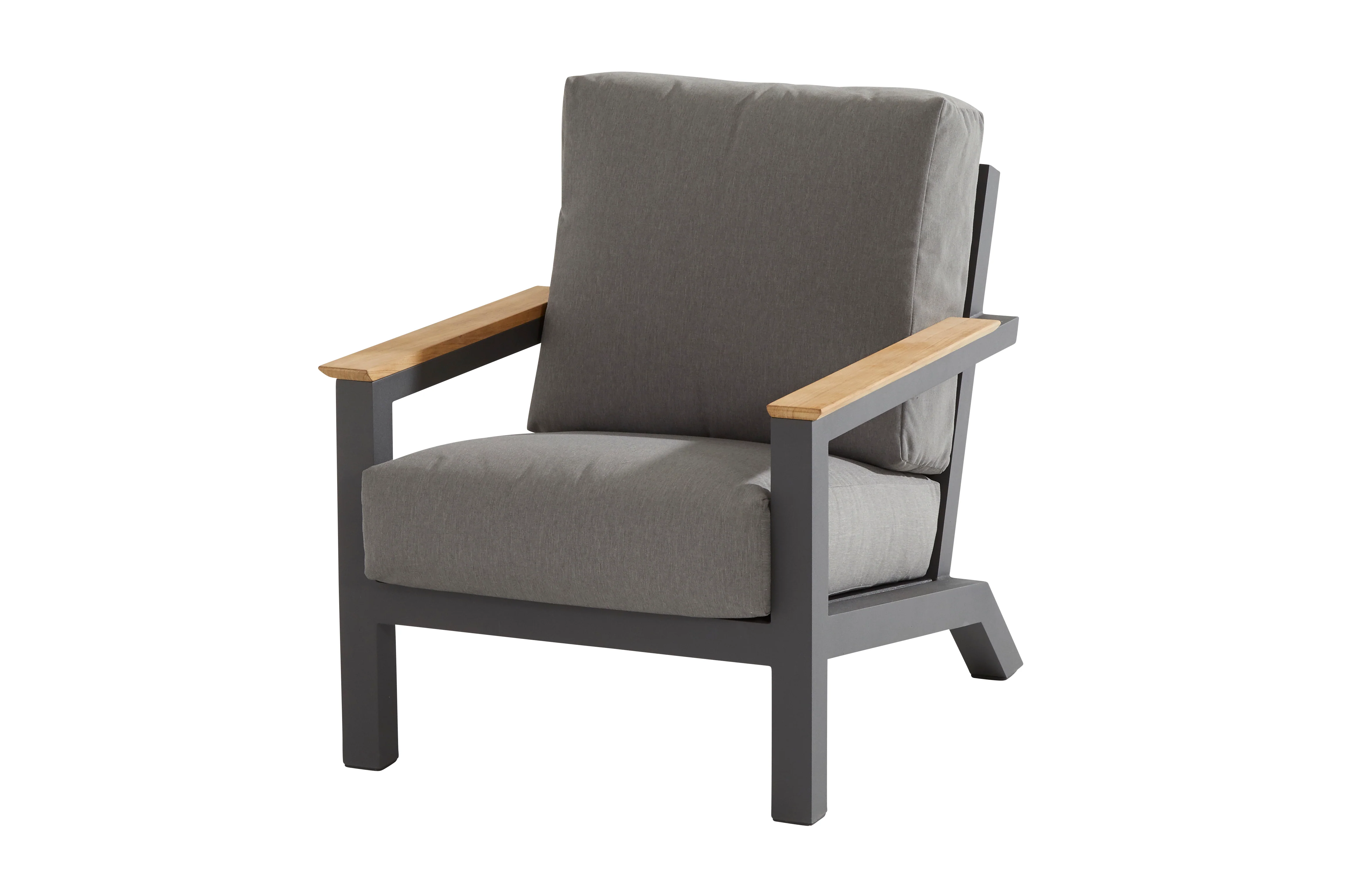 Capitol Outdoor Luxury Lounge Chair in Anthracite by 4 Seasons Outdoor - NTC Homes, Inc.