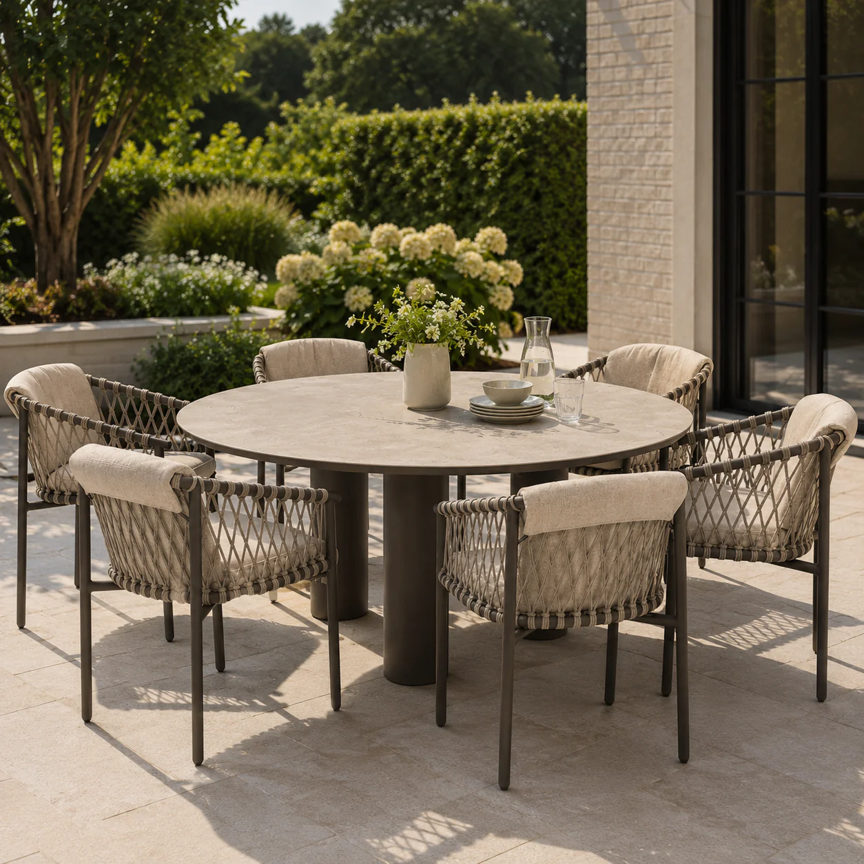Allora 6 Seat Outdoor Dining Set | 4 Seasons Outdoor - NTC Homes, Inc.