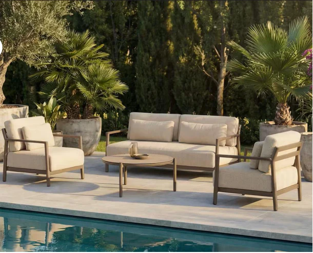 Capresi Lounge Set with Vic Coffee Table | 4 Seasons Outdoor - NTC Homes, Inc.