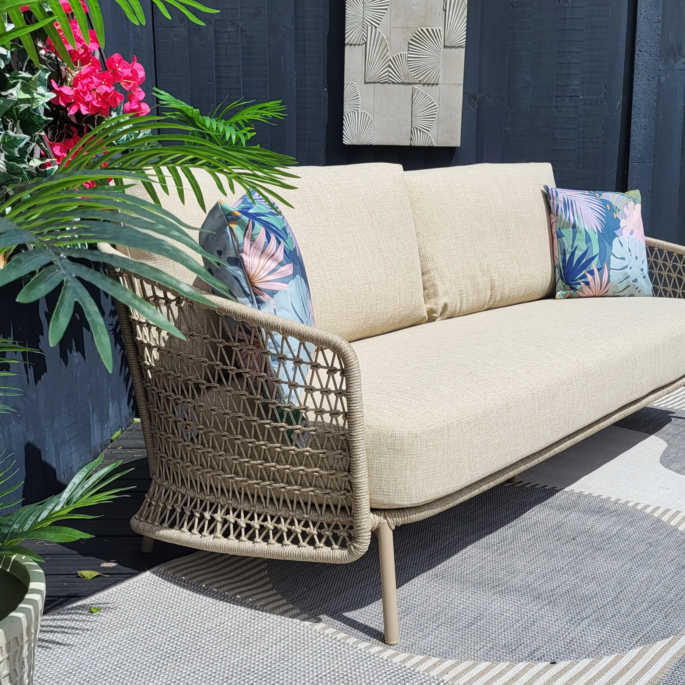 Puccini Outdoor Lounge 3 Seat Sofa by 4 Seasons Outdoor - NTC Homes, Inc.
