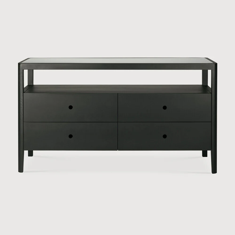 Spindle Dresser Oak Black - NTC Homes, Inc.